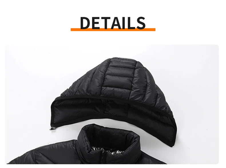 23 Areas Heating Jacket Men's Winter Usb Smart Heating Parka Self-heating Clothes Women 2024 Ski Warm Down Cotton Padded Jacket