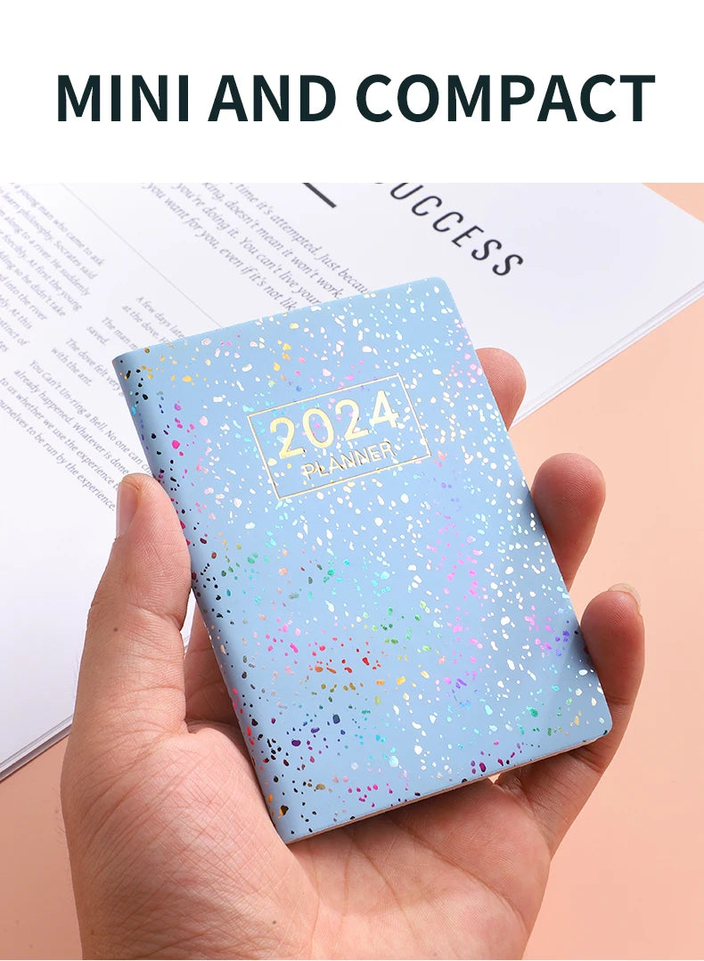 Laser Agenda 2024 2025 Planner Notebook Cuadernos Cahier Colorful Note Book Planner Journal Libretas Diary Cuaderno Notebooks