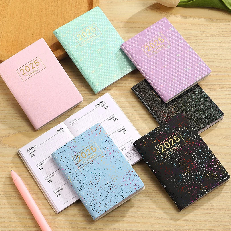 Laser Agenda 2024 2025 Planner Notebook Cuadernos Cahier Colorful Note Book Planner Journal Libretas Diary Cuaderno Notebooks