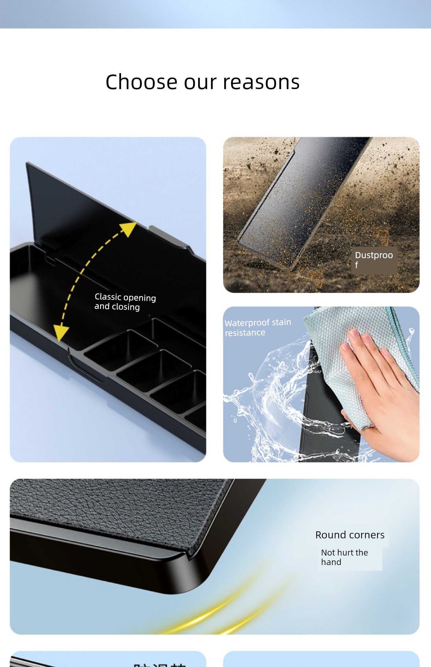 Keyboard Support Wristband Pad with Storage Box Wrist Protection for 104 Mechanical Keyboard 87 Key Code 98 Hand Cushion