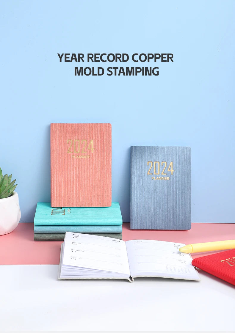 Laser Agenda 2024 2025 Planner Notebook Cuadernos Cahier Colorful Note Book Planner Journal Libretas Diary Cuaderno Notebooks