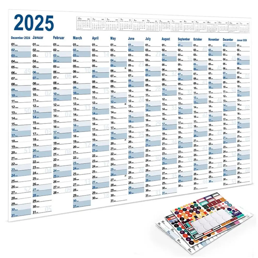 To Do List Schedule Wall Hanging Calendar Agenda Organizer Annual Planner Calendar Planner Sheet Memo Pad 2025