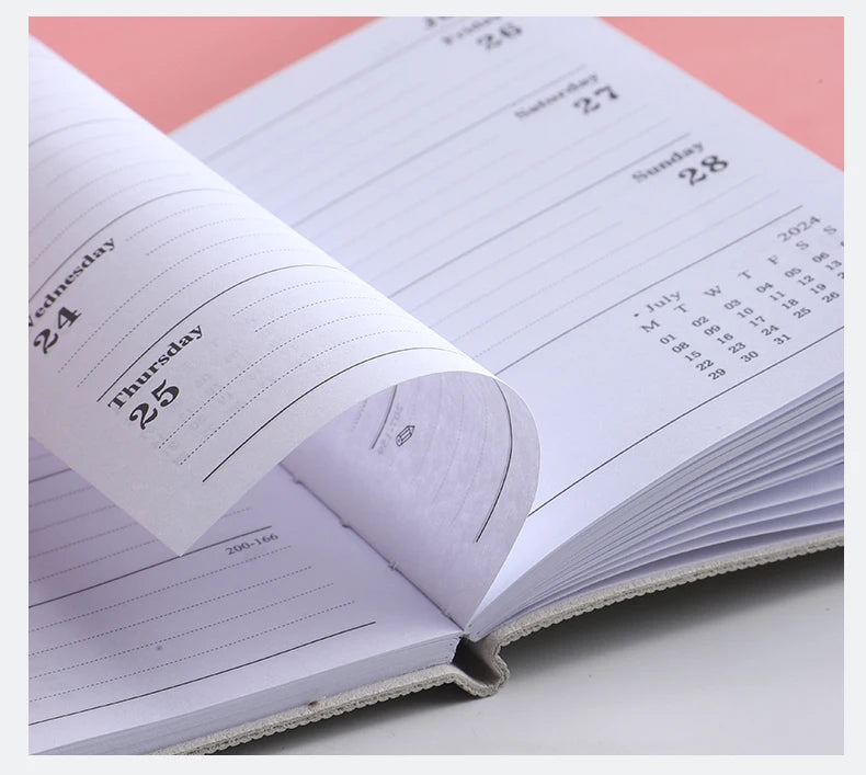 Laser Agenda 2024 2025 Planner Notebook Cuadernos Cahier Colorful Note Book Planner Journal Libretas Diary Cuaderno Notebooks