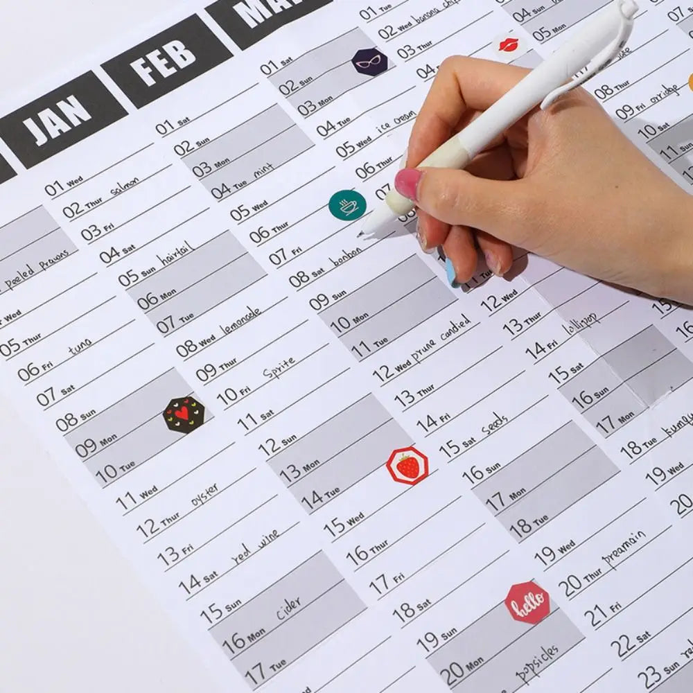 To Do List Schedule Wall Hanging Calendar Agenda Organizer Annual Planner Calendar Planner Sheet Memo Pad 2025
