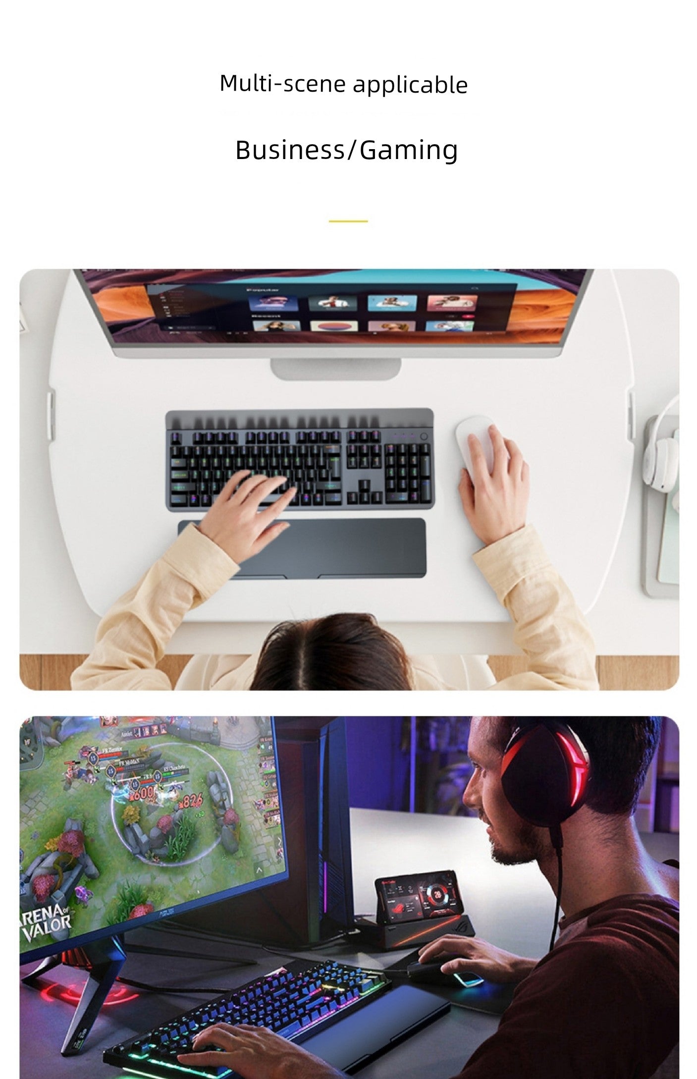 Keyboard Support Wristband Pad with Storage Box Wrist Protection for 104 Mechanical Keyboard 87 Key Code 98 Hand Cushion