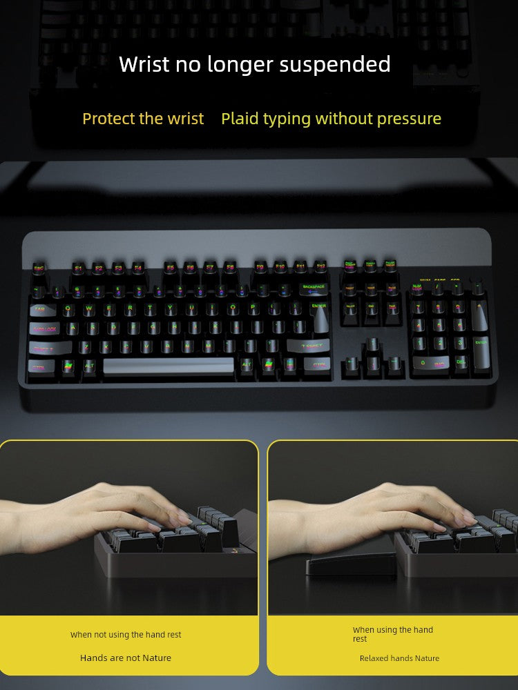 Keyboard Support Wristband Pad with Storage Box Wrist Protection for 104 Mechanical Keyboard 87 Key Code 98 Hand Cushion