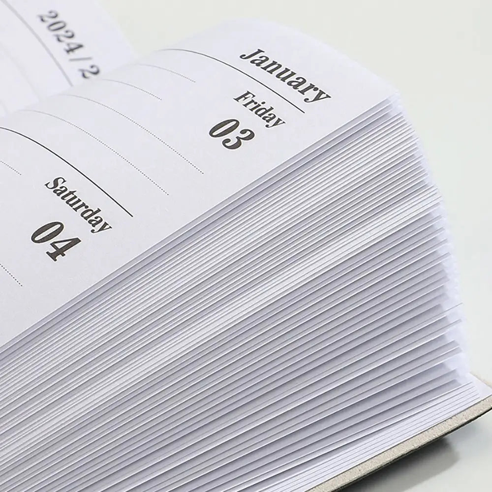 2025 A7 Agenda Book Mini Portable Diary Weekly Planner Notebooks To Do List English Notepad With Calendar School Office Supplies