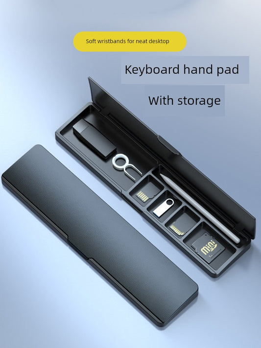 Keyboard Support Wristband Pad with Storage Box Wrist Protection for 104 Mechanical Keyboard 87 Key Code 98 Hand Cushion