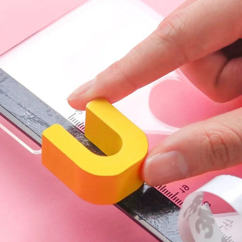 Acrylic Transparent Card Sticky Notes Monitor Memo Board Phone Holder Desktop Organizer Board Korean Stationery Office Supplies