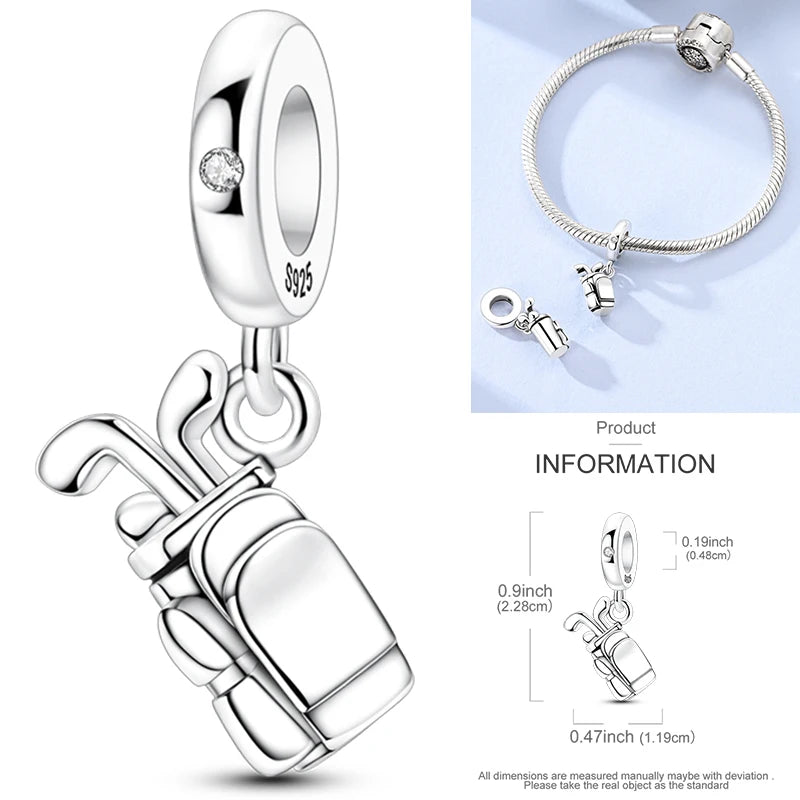 Hot Sneakers 925 Sterling Silver Ice Roller Skates Pink Ballet Shoes Charm Pendant Original Fits Women DIY Jewelry Girl Charms