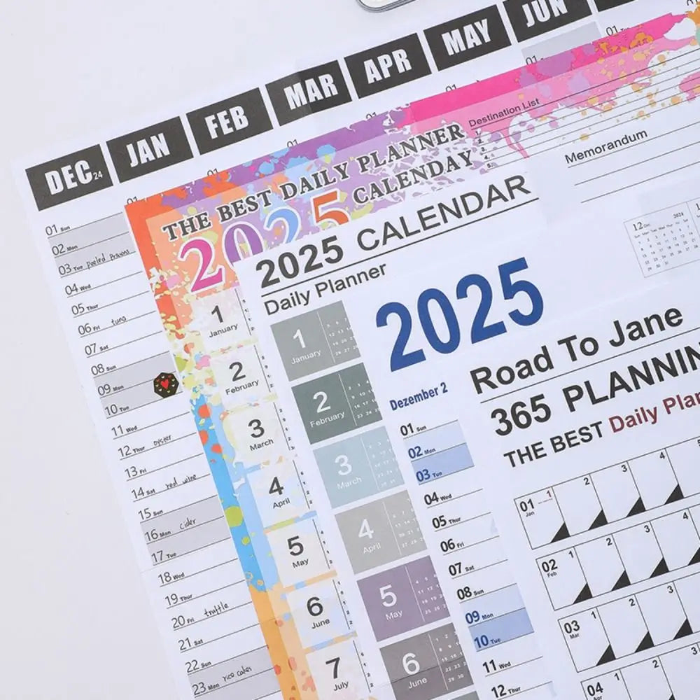 To Do List Schedule Wall Hanging Calendar Agenda Organizer Annual Planner Calendar Planner Sheet Memo Pad 2025