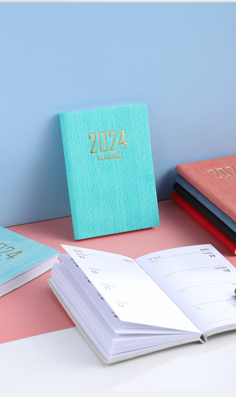 Laser Agenda 2024 2025 Planner Notebook Cuadernos Cahier Colorful Note Book Planner Journal Libretas Diary Cuaderno Notebooks