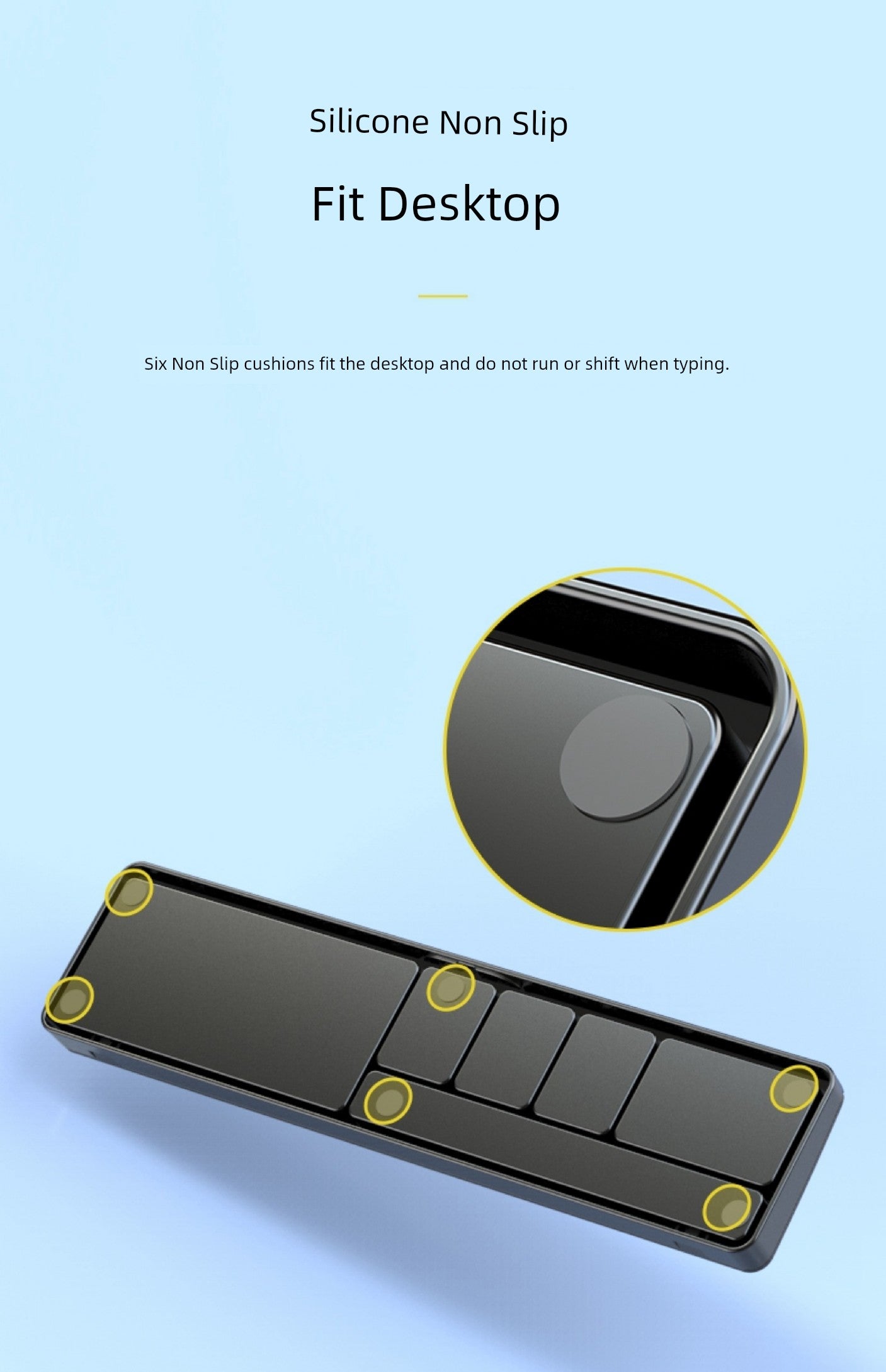 Keyboard Support Wristband Pad with Storage Box Wrist Protection for 104 Mechanical Keyboard 87 Key Code 98 Hand Cushion