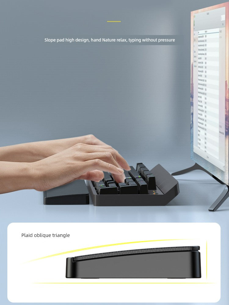 Keyboard Support Wristband Pad with Storage Box Wrist Protection for 104 Mechanical Keyboard 87 Key Code 98 Hand Cushion