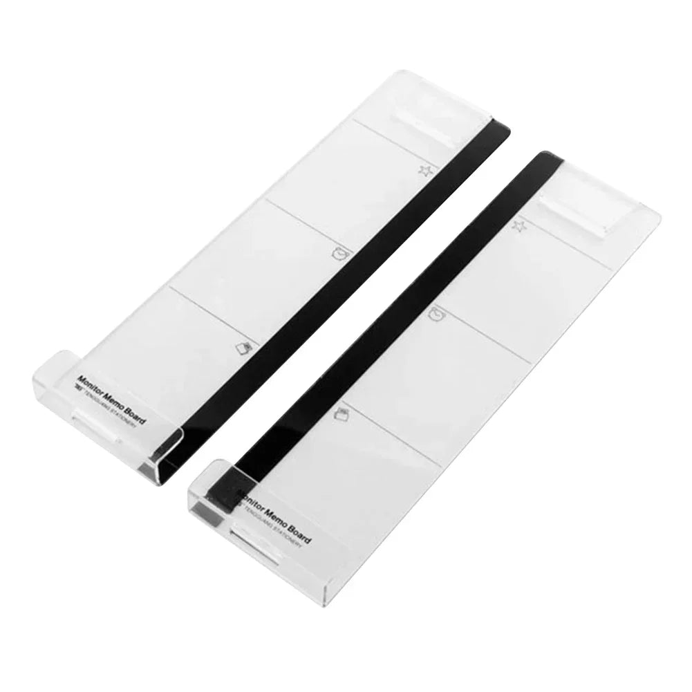 Acrylic Transparent Card Sticky Notes Monitor Memo Board Phone Holder Desktop Organizer Board Korean Stationery Office Supplies