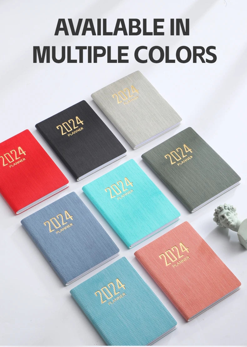 Laser Agenda 2024 2025 Planner Notebook Cuadernos Cahier Colorful Note Book Planner Journal Libretas Diary Cuaderno Notebooks