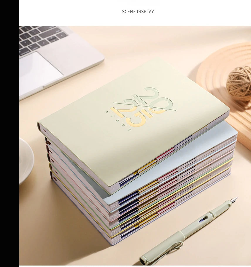 2025 A5 Agenda Notebook Planner Daily Schedule Notepad Weekly Monthly Calendar Notebooks School Acsesories Back To School