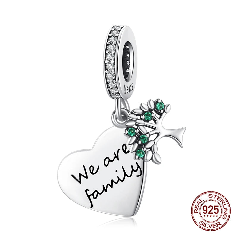 WOSTU 925 Sterling Silver Women Boy Girls Pet Camera Bee Charm Coffee Ladybug Beads Fit DIY Original Bracelet Pendants Jewelry