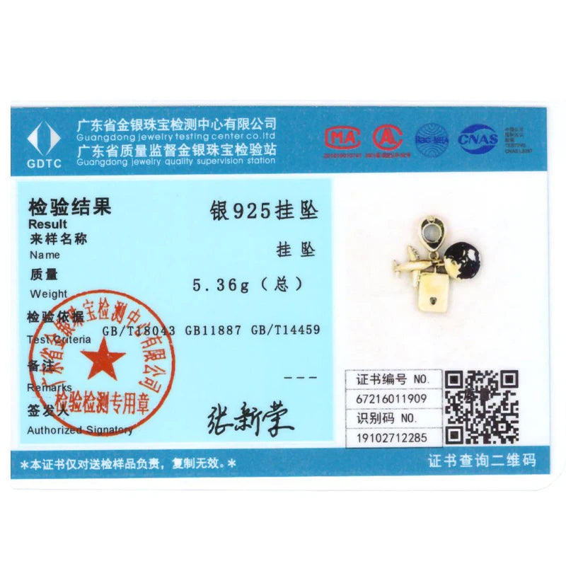 925 Sterling Silver Airplane Passport Earth Charms Pendant Fit Original Bracelet DIY Women Exquisite Travel Jewelry Gifts