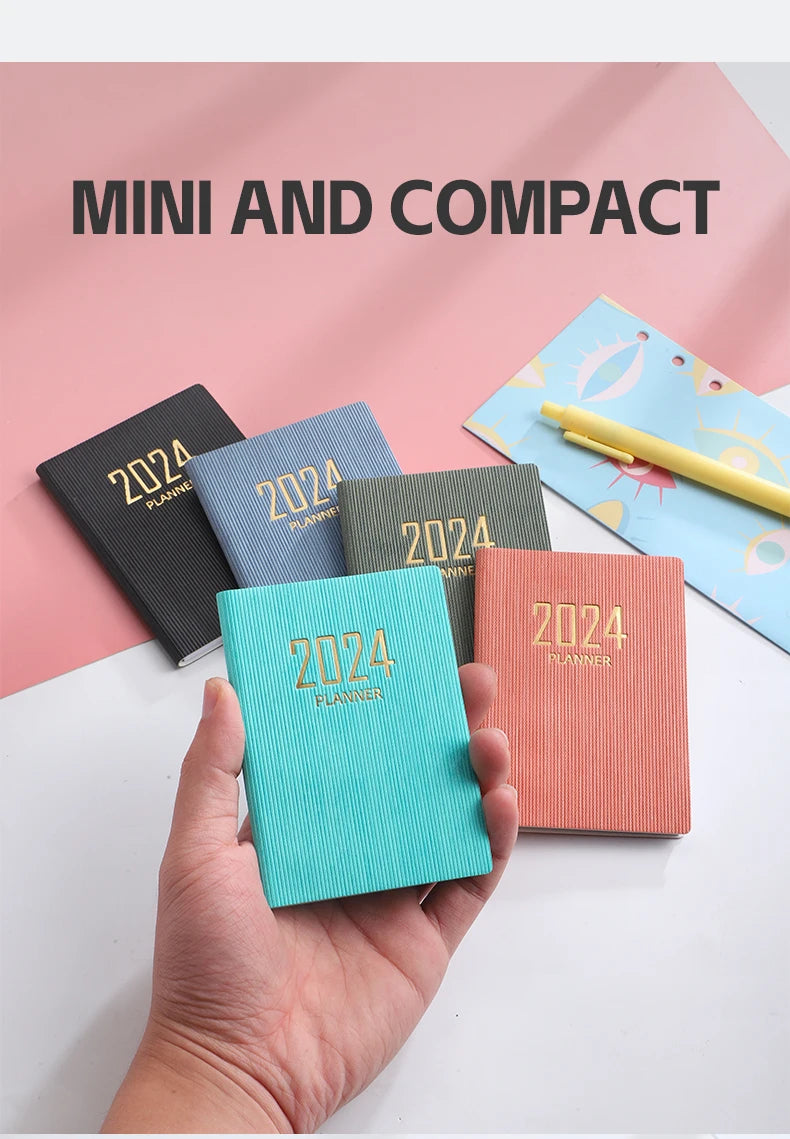 Laser Agenda 2024 2025 Planner Notebook Cuadernos Cahier Colorful Note Book Planner Journal Libretas Diary Cuaderno Notebooks