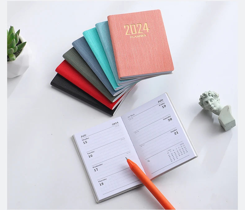 Laser Agenda 2024 2025 Planner Notebook Cuadernos Cahier Colorful Note Book Planner Journal Libretas Diary Cuaderno Notebooks