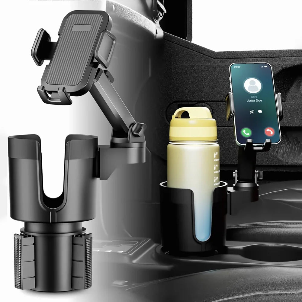 Universal Car cup holder cup holder mobile phone holder central control 2-in-1 multifunctional 360 ° car navigation phone holder
