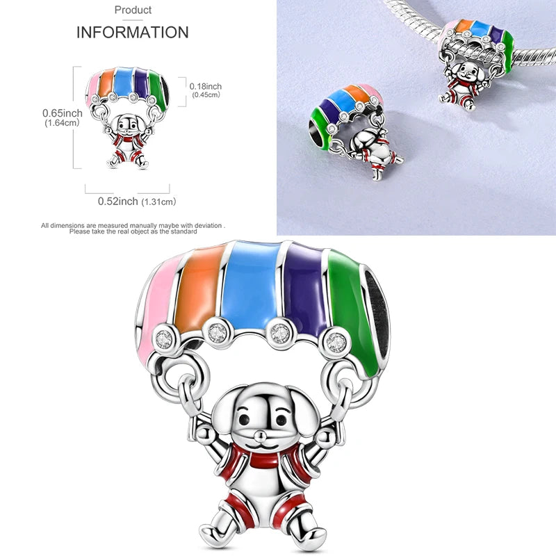 Hot Sneakers 925 Sterling Silver Ice Roller Skates Pink Ballet Shoes Charm Pendant Original Fits Women DIY Jewelry Girl Charms