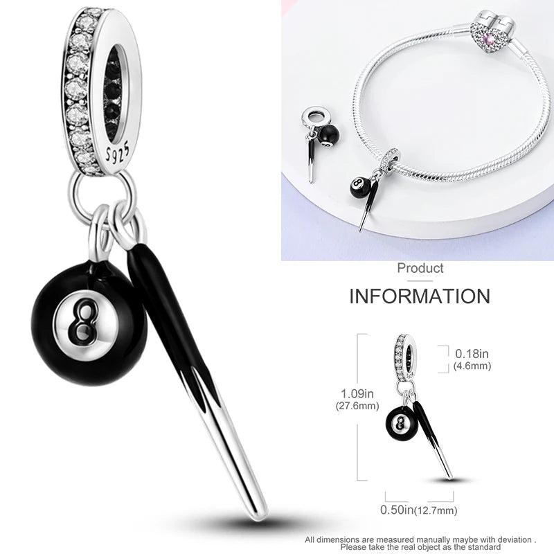 Hot Sneakers 925 Sterling Silver Ice Roller Skates Pink Ballet Shoes Charm Pendant Original Fits Women DIY Jewelry Girl Charms