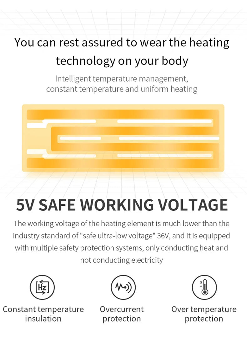 23 Areas Heating Jacket Men's Winter Usb Smart Heating Parka Self-heating Clothes Women 2024 Ski Warm Down Cotton Padded Jacket